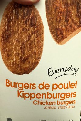 Burger de poulet front packaging