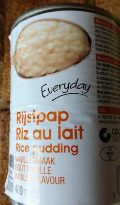 Rice Pudding front packaging