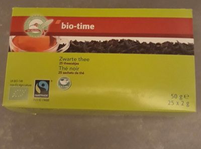 Thé noir front packaging