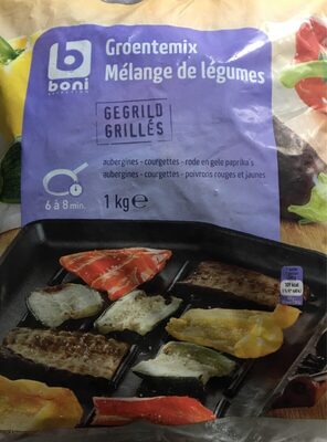 Legumes grillés front packaging