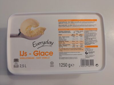 IJs - Glace goût vanille front packaging
