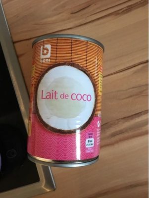 Lait de coco front packaging