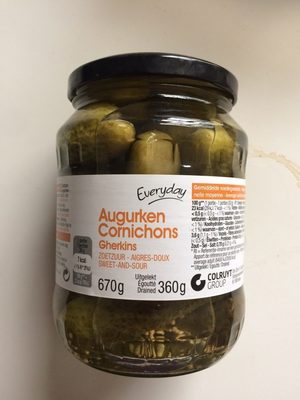 Cornichons Gherkins front packaging