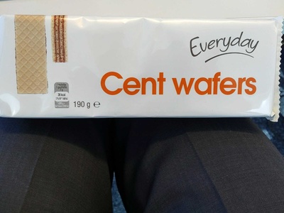 Cent wafers front packaging