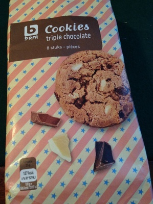 Cookies triple chocolat front packaging
