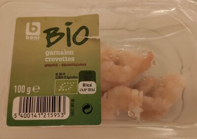 Boni crevettes décortiquées front packaging