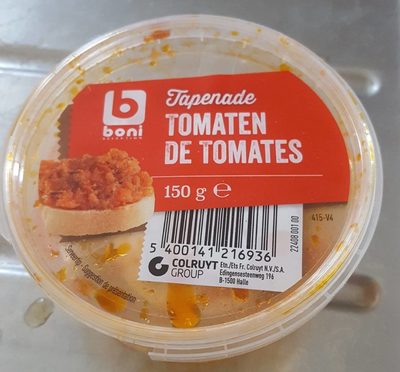 Tapenade de tomates front packaging
