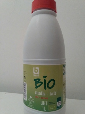 Lait entier front packaging
