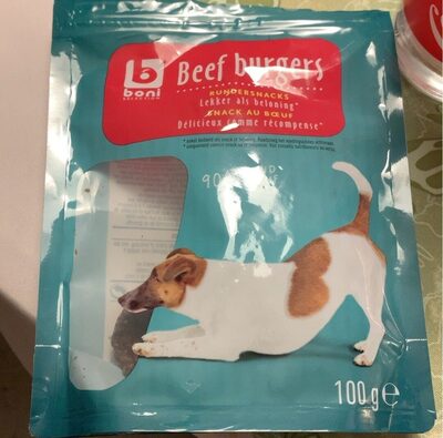 Beef burger front packaging