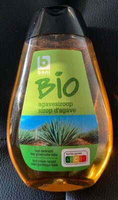 Sirop d'agave bio front packaging