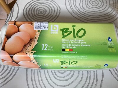 Oeufs bio de poules elevees en plein air