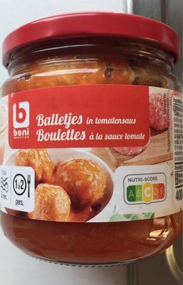 Boulettes à la sauce tomate front packaging