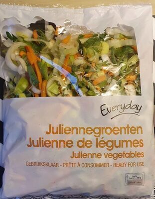 Julienne de légumes front packaging