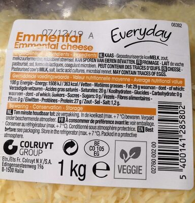 Emmental front packaging