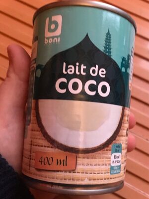 Lait de coco front packaging