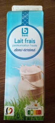 Lait frais demi- écrémé/verse melk halfvol