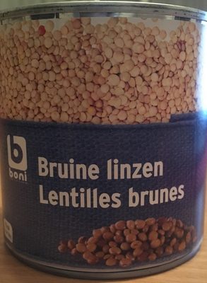 Lentilles brunes front packaging