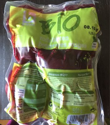 Betteraves rouges front packaging