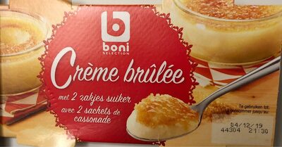 Crème brûlée front packaging