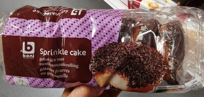 Sprinkle cake front packaging