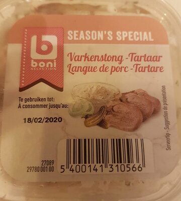 Langue de porc tartare