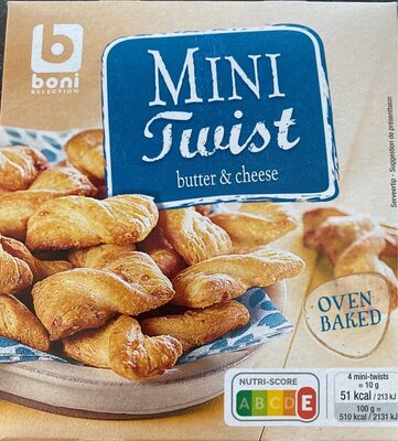 Mini twist butter & cheese