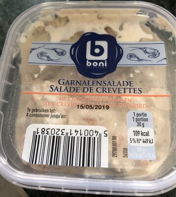 Salade crevettes front packaging
