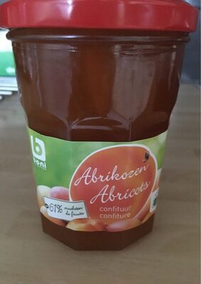 Confiture abricot front packaging