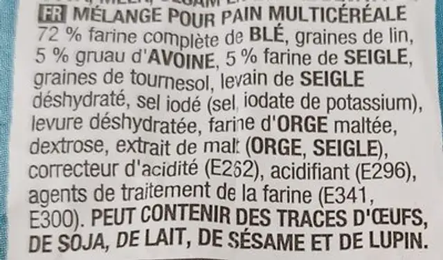 Unknown ingredients label