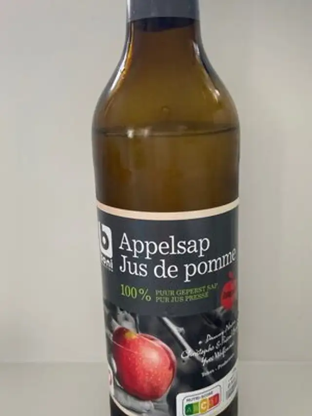 Jus de pomme front packaging