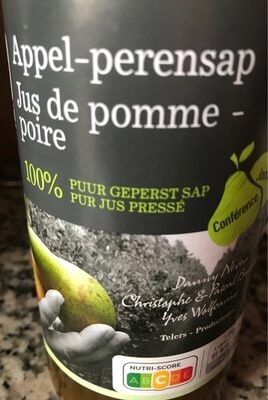 Jus de pomme-poire front packaging