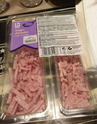 Allumettes de jambon front packaging