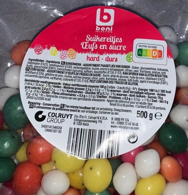 Oeufs en sucre durs front packaging