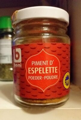 Piment d'espelette front packaging