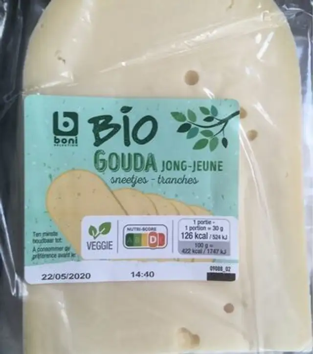 Gouda jong sneetjes front packaging