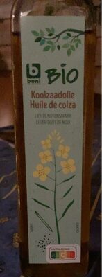 Huile de colza bio front packaging