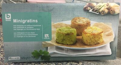 Assortiment minigratins front packaging