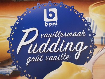 Pudding vanille front packaging