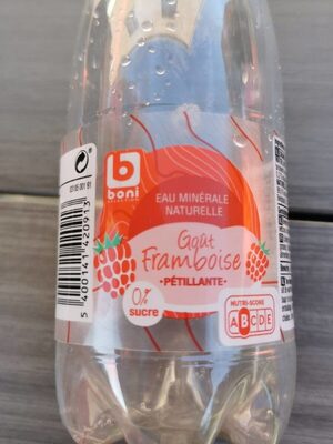 Boni eau pétillante framboise