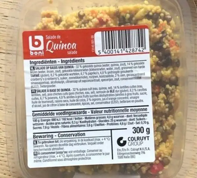 Salade de Quinoa front packaging