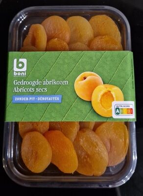 Gedroogde abrikozen / Abricots secs front packaging