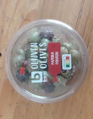 Olives paprika poivron front packaging