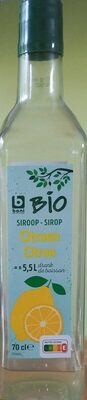 Sirop de citron bio front packaging