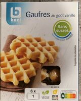 Gaufres au goût vanille sans sucres