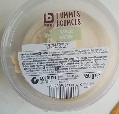 Houmous front packaging