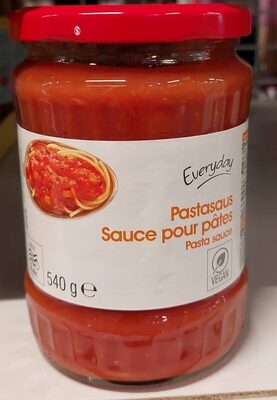 Sauce pour pâtes front packaging