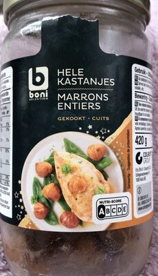 Marrons entiers front packaging