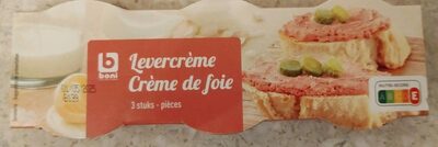 Crème de foie front packaging