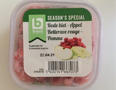 Salade bettrave rouge et pomme