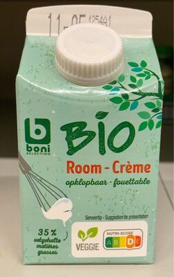 Crème fouettable bio front packaging